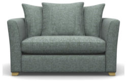 Heart of House Libby Tweed Fabric Cuddle Chair - Duck Egg